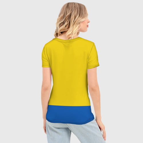 Женская футболка 3D Slim Спецовка желтенького персонажа, цвет 3D печать - фото 4