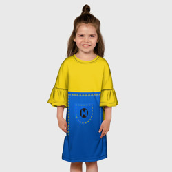 Детское платье 3D Спецовка желтенького персонажа - фото 2