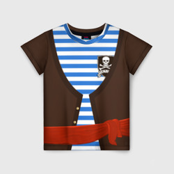 Детская футболка 3D Костюм пирата