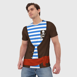 Мужская футболка 3D Костюм пирата - фото 2