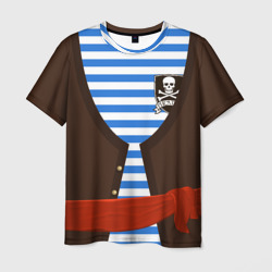 Мужская футболка 3D Костюм пирата