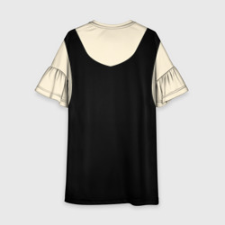 Платье с принтом Костюм пирата для девочки для мужчины, вид сзади №1. Цвет основы: белый