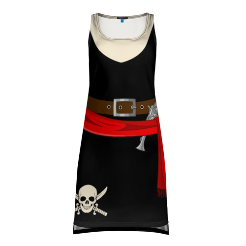 Платье-майка 3D Костюм пирата для девочки, цвет 3D печать