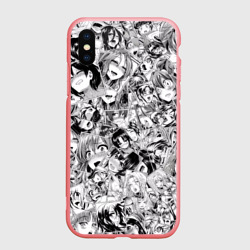 Чехол для iPhone XS Max матовый Manga ahegao