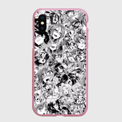 Чехол для iPhone XS Max матовый Manga ahegao