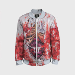 Детский бомбер 3D Маскарадная кровь и грудная клетка зомби для косплея