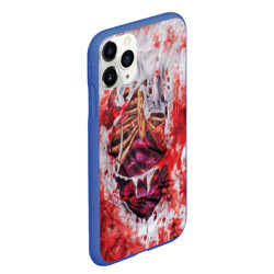 Чехол для iPhone 11 Pro Max матовый Маскарадная кровь и грудная клетка зомби для косплея - фото 2