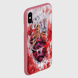 Чехол для iPhone XS Max матовый Маскарадная кровь и грудная клетка зомби для косплея - фото 2