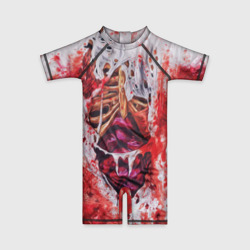 Детский купальный костюм 3D Маскарадная кровь и грудная клетка зомби для косплея