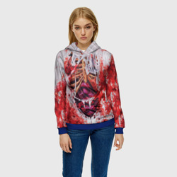Женская толстовка 3D Маскарадная кровь и грудная клетка зомби для косплея - фото 2
