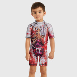 Детский купальный костюм 3D Кровь и грудная клетка - фото 2