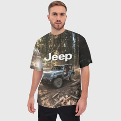 Мужская футболка oversize 3D Jeep - фото 2