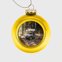 Стеклянный ёлочный шар Jeep