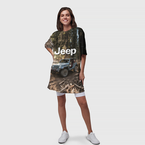 Платье-футболка 3D Jeep, цвет 3D печать - фото 5