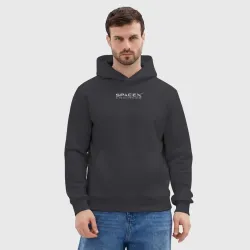 Мужская толстовка без начеса хлопок Spacex engineer - фото 3