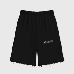 Женские шорты oversize футер хлопок Spacex engineer