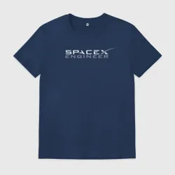 Мужская футболка хлопок Spacex engineer