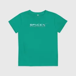 Детская футболка хлопок Spacex engineer