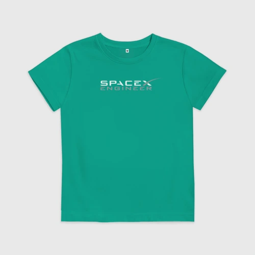 Детская футболка хлопок Spacex engineer