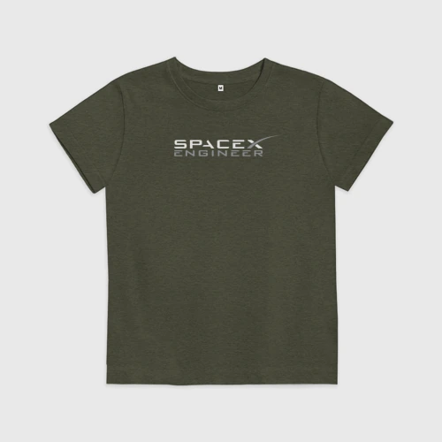 Детская футболка хлопок Spacex engineer