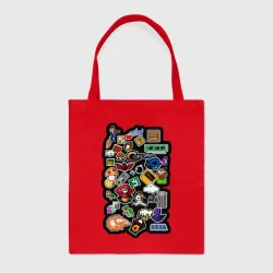 Шоппер BioNature Стикеры 8бит