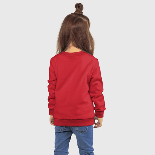 Детский свитшот хлопок Стикеры 8бит, цвет красный - фото 4