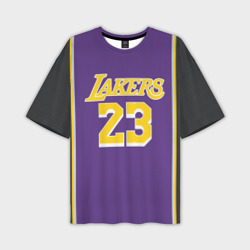 Мужская футболка oversize 3D James LA Lakers 2019