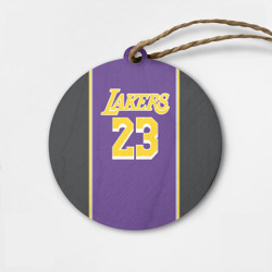 Деревянная игрушка круг James LA Lakers 2019