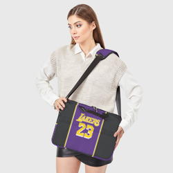 Сумка для ноутбука 3D James LA Lakers 2019 - фото 2