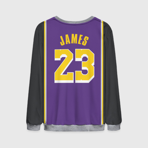 Мужской свитшот 3D James LA Lakers 2019, цвет меланж - фото 2