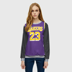 Женский свитшот 3D James LA Lakers 2019 - фото 2