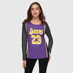 Женский лонгслив 3D James LA Lakers 2019 - фото 2