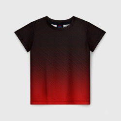 Детская футболка 3D Red carbon