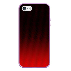 Чехол для iPhone 5/5S матовый Red carbon