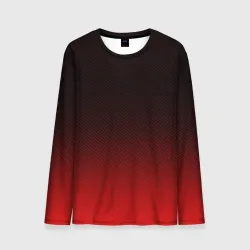 Мужской лонгслив 3D Red carbon