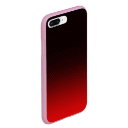 Чехол для iPhone 7Plus/8 Plus матовый Red carbon - фото 2