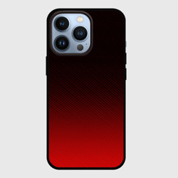 Чехол для iPhone 13 Pro Red carbon