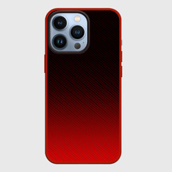 Чехол для iPhone 13 Pro Red carbon