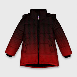 Зимняя куртка для девочек 3D Red carbon
