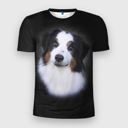 Мужская футболка 3D Slim Собака