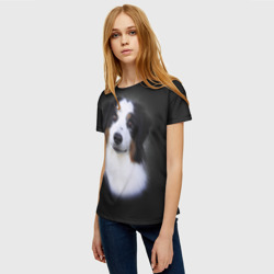 Женская футболка 3D Собака - фото 2