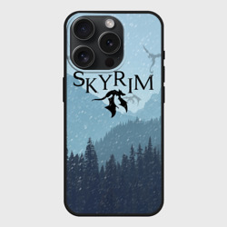 Чехол силиконовый для Apple iPhone 15 Pro матовый TES skyrim