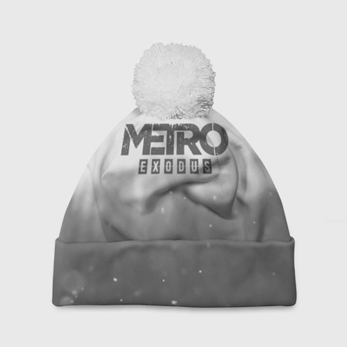 Шапка 3D c помпоном METRO WINTER, цвет 3D печать