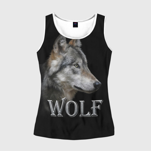 Женская майка 3D Wolf Фото 01 Женская майка 3D Wolf Фото 01
