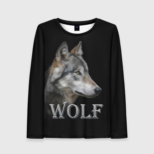 Женский лонгслив 3D Wolf Фото 01 Женский лонгслив 3D Wolf Фото 01