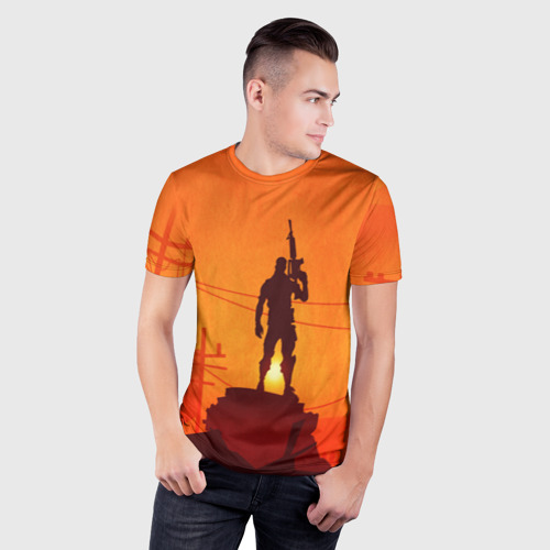 Мужская футболка 3D Slim Fortnite, цвет 3D печать - фото 3