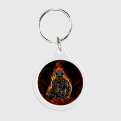 Брелок круглый Пожарный