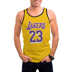 Мужская майка 3D James 18-19 LA Lakers home - фото 2