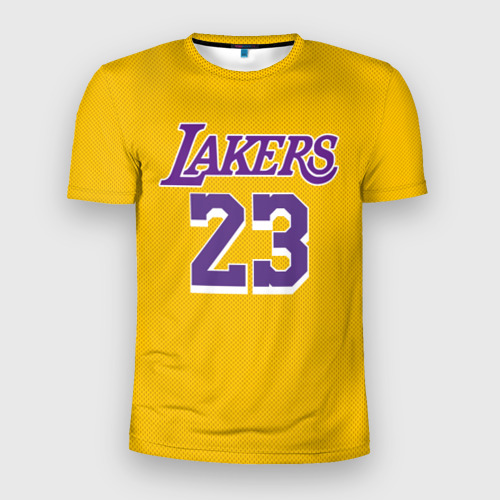 Мужская футболка 3D Slim James 18-19 LA Lakers home, цвет 3D печать