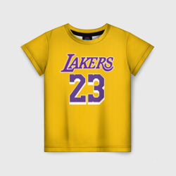 Детская футболка 3D James 18-19 LA Lakers home